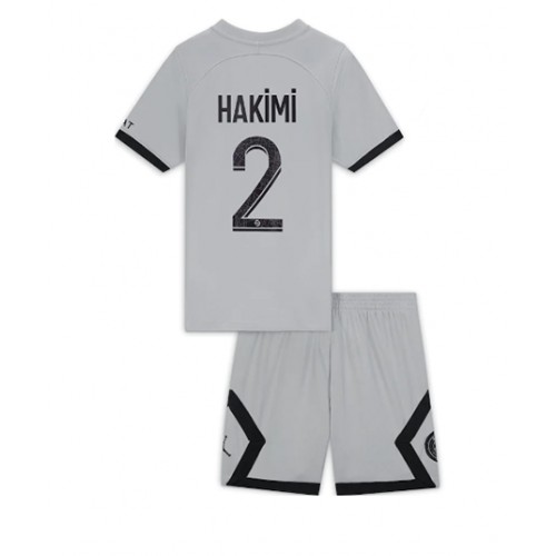 Fotbalové Dres Paris Saint-Germain Achraf Hakimi #2 Dětské Venkovní 2022-23 Krátký Rukáv (+ trenýrky)